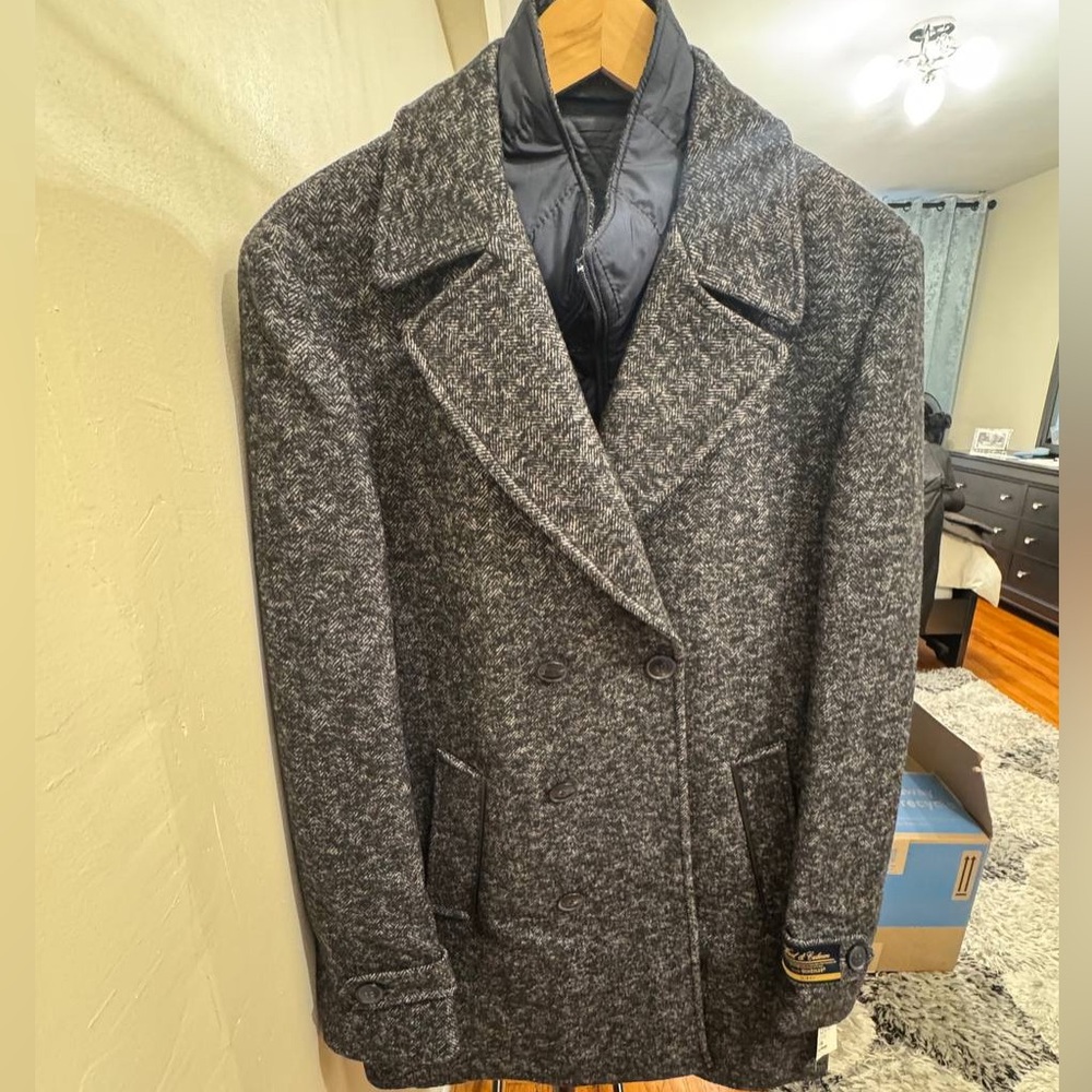 Zales Gray Wool Blend Coat